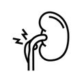 nephritic syndrome line icon vector illustration Royalty Free Stock Photo