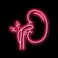 nephritic syndrome neon glow icon illustration Royalty Free Stock Photo