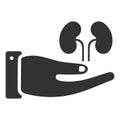 Nephrology care icon design