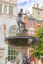Neptun statue in Gdansk, Poland. Royalty Free Stock Photo