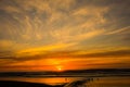 Neptune Beach sunset 1b Royalty Free Stock Photo