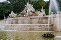 Neptune Fontain from the garden of Schonbrunn palace in the city of Vienna, in Austria