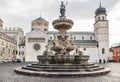 The Neptune fountain in Cathedral Square, Trento, Italy Royalty Free Stock Photo