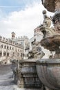 The Neptune fountain in Cathedral Square, Trento, Italy Royalty Free Stock Photo