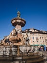 The Neptune fountain in Cathedral Square, Trento, Italy. Royalty Free Stock Photo