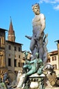 Neptune fountain in Florence, Italy Royalty Free Stock Photo