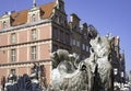 Neptune fountain in Gdansk, Danzig, Poland. Royalty Free Stock Photo