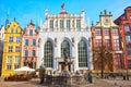 Neptune fountain in Gdansk Royalty Free Stock Photo