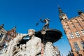 Neptune Fountain, Gdansk, Poland Royalty Free Stock Photo