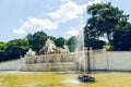 Neptune Fountain, Great Parterre in Vienna, Austria Royalty Free Stock Photo