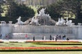 Neptune Fountain at Schonbrunn Palace, Vienna, Austria Royalty Free Stock Photo