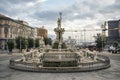 Neptune fountain at Municipio square in Napoli