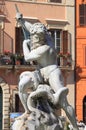 Neptune fountain in Navona Square Royalty Free Stock Photo
