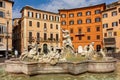 Neptune fountain on Navona square in Rome, Italy Royalty Free Stock Photo