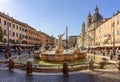 Neptune fountain on Navona square in Rome, Italy Royalty Free Stock Photo
