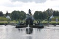 Neptune Fountain in Peterhof. St. Petersburg.