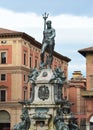 Neptune fountain in the Piazza del Nettuno, Bologna, Italy Royalty Free Stock Photo