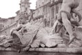 Neptune Fountain, Piazza Navona Square; Rome Royalty Free Stock Photo