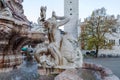 Neptune fountain on Trento town square, Italy Royalty Free Stock Photo