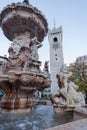 Neptune fountain on Trento town square, Italy Royalty Free Stock Photo
