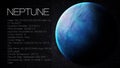 Neptune - High resolution Infographic presents one