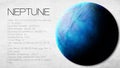 Neptune - High resolution Infographic presents one