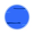 Neptune icon, Cute icon about planets