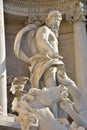 Neptune, main statue of Trevi Fountain in Rome, by Nicola Salvi architect