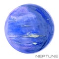 Neptune. Neptune watercolor background.