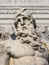 Neptune or Poseidon statue at the gates of Arsenal, Venice, Italy Royalty Free Stock Photo