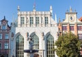 Neptune`s Fountain Statue at Long Market Street, the symbol of the city of Gdansk in Poland. Royalty Free Stock Photo