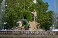 Neptunus fountain, Madrid Royalty Free Stock Photo