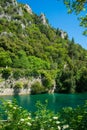The Nera river near Stifone, with its crystal clear waters Royalty Free Stock Photo
