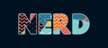 Nerd Concept Word Art Illustration