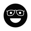Nerd emoji icon design, ready for premium use vector Royalty Free Stock Photo