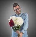 Nerd flowers bouquet Royalty Free Stock Photo