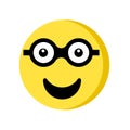 Nerd icon isolated on white background