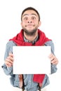 Nerd posing Royalty Free Stock Photo