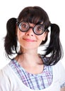 Nerd Student Girl Royalty Free Stock Photo