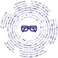 nerd vector icon. nerd editable stroke. nerd linear symbol for use on web and mobile apps, logo, print media. Thin line