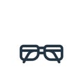 nerd vector icon. nerd editable stroke. nerd linear symbol for use on web and mobile apps, logo, print media. Thin line