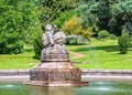 Nereid cherub fountain, Witley Court, Worcestershire. Royalty Free Stock Photo