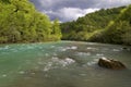 The Neretva River in a canyon Royalty Free Stock Photo