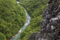 The Neretva River in a canyon Royalty Free Stock Photo