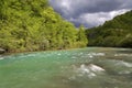 The Neretva River in a canyon Royalty Free Stock Photo