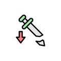 Nerf icon. Simple color with outline vector elements of video game icons for ui and ux, website or mobile application