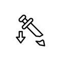 Nerf icon. Simple line, outline vector elements of video game icons for ui and ux, website or mobile application