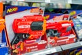 Soest, Germany - January 12, 2019: NERF Toy Guns for sale Royalty Free Stock Photo