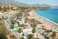 Nerja beach. Malaga province, Costa del Sol, Andalusia, Spain