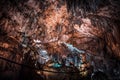 Nerja cave in red tones